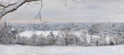 Hvite diamanter Richmond Hill Snow, 2015 (olje på lerret) av Christian Furr