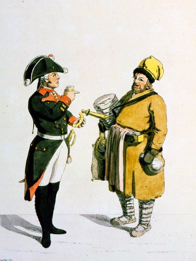 Sbiten selger, 1799. av Christian Gottfried Heinrich Geissler