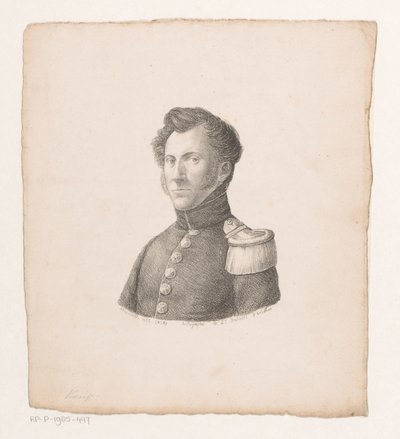 Portrett av Arnold Willem de Bruin av Christian Heinrich Gottlieb Steuerwald