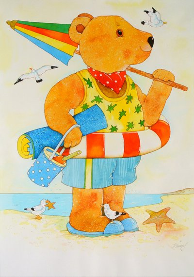 På stranden/ sommer av Christian Kaempf