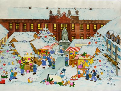 Julemarked (Gamlebyen, Universitetet i Erlangen) av Christian Kaempf
