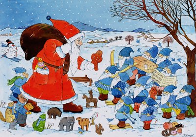 St. Nikolaus (wc på papir) av Christian Kaempf