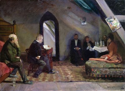 Lesing i studio av Christian Krohg