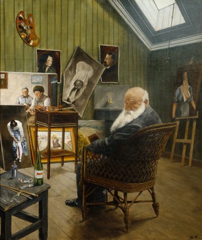 Selvportrett av Christian Krohg