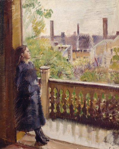 The balcony in Grønnegate av Christian Krohg