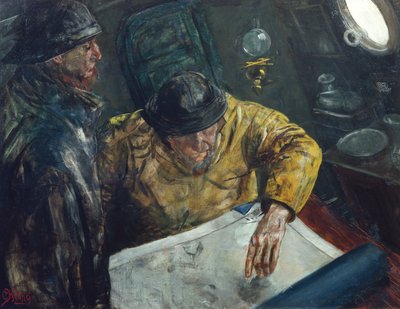 Kursen er satt, c.1888 av Christian Krohg