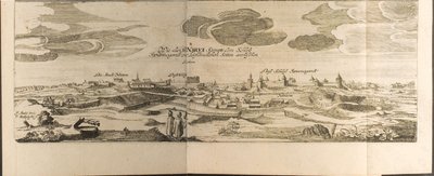 Narva illustrasjon fra reiser til den store hertugen av Muscovy og kongen av Persia av Adam Olear av Christian Lorenzen Rothgiesser