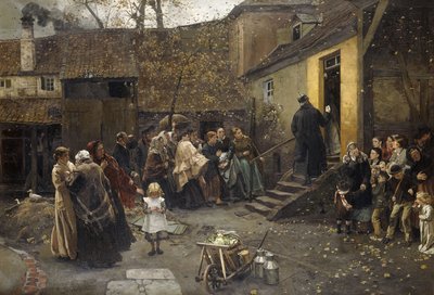 å arrestere; En arrestasjon, 1881 av Christian Ludwig Bokelman