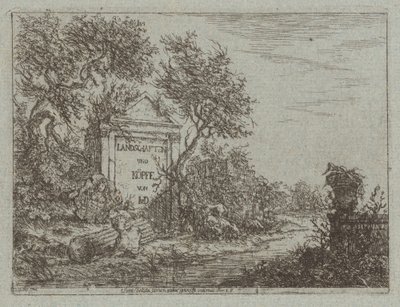 Landskap og hoder av Christian Ludwig von Hagedorn