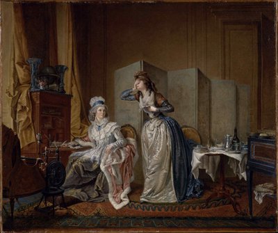 De dårlige nyhetene, 1794. av Christian Marie Colin De La Biochaye