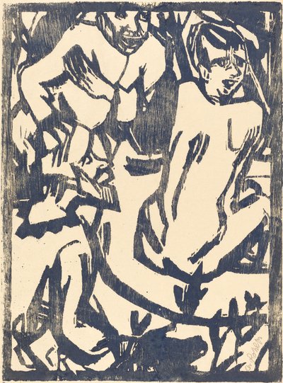 Susanna og de eldste, 19161917. av Christian Rohlfs