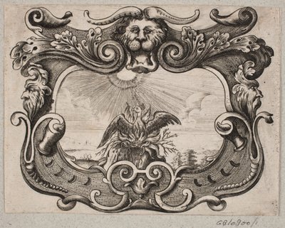 Emblem med Bird Phoenix av Christian Rothgiesser