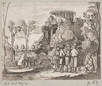 Illustrasjon til Adam Olearius, "Persisk Rosenthal av en genial poet Schich Saadi […]", Schleswig 1660 av Christian Rothgiesser