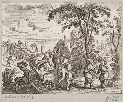 Illustrasjon til Adam Olearius, "Persisk Rosenthal av en genial poet Schich Saadi […]", Schleswig 1660 av Christian Rothgiesser