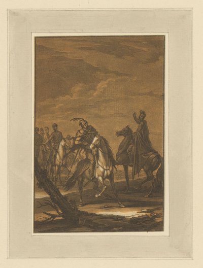 Møte av ryttere Ryttere, hester og kamper (serietittel) av Christian Rugendas