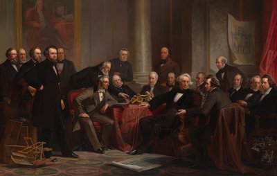 Fremskritts menn, 1862. av Christian Schussele
