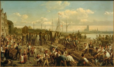 Legging av telegrafkabel i 1878 av Christian Sell