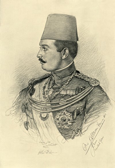 Abbas II Helmy Bey, Koubbeh-palasset, Kairo, Egypt, 1898. av Christian Wilhelm Allers