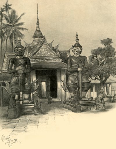 Bangkok, Siam, 1898. av Christian Wilhelm Allers