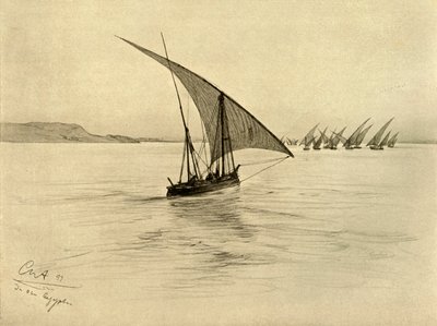 Feluccas on the River Nile, Cairo, Egypt, 1898.     1181116   no       norwegian Successfully Translated  Original: Portrait de Henri Fourcade (Monsieur Henri Fourcade au bal Translat: Portrait de Henri Fourcade (Monsieur Henri Fourcade au bal 1209784 no n av Christian Wilhelm Allers
