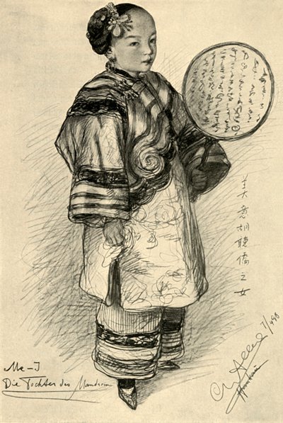 Me-J - datter av en mandarin, Hankow, Kina, 1898. av Christian Wilhelm Allers