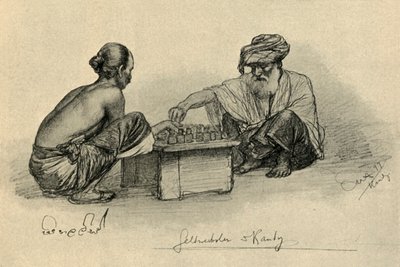 Penger[utlåner], Kandy, Ceylon, 1898. av Christian Wilhelm Allers