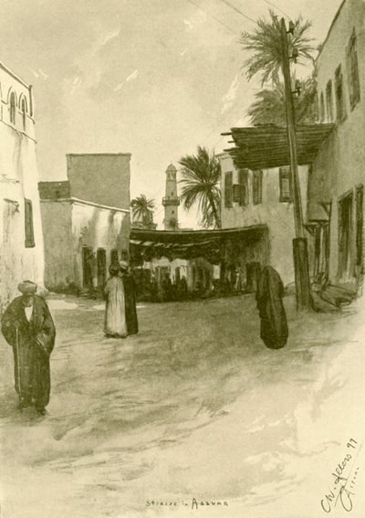 Gate i Aswan, Egypt, 1898. av Christian Wilhelm Allers