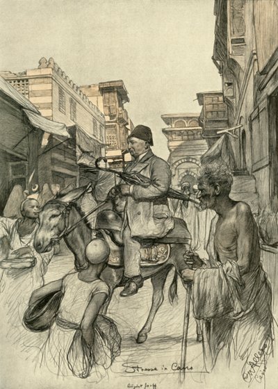 Gate i Kairo, 1898. av Christian Wilhelm Allers