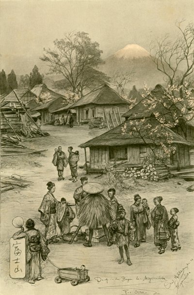 Fuji, Miyanoshita, Japan, 1898. av Christian Wilhelm Allers