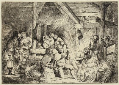 Hyrdenes tilbedelse av Christian Wilhelm Ernst Dietrich