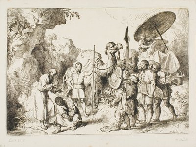 Dåp av kammerherren til dronning Candace av Etiopia av Christian Wilhelm Ernst Dietrich