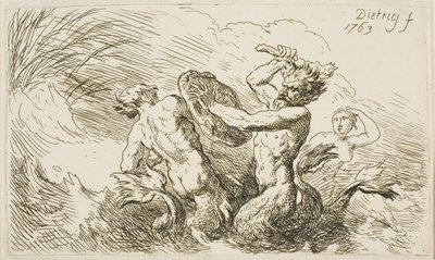 Slaget ved Tritons av Christian Wilhelm Ernst Dietrich