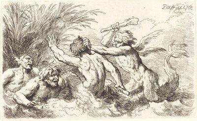Kjemp mot Tritons av Christian Wilhelm Ernst Dietrich