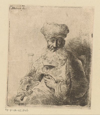 Byste av en jødisk prest av Christian Wilhelm Ernst Dietrich