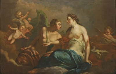 Christian Wilhelm Ernst Dietrich kalt Dietricy - Adonis og Afrodite av Christian Wilhelm Ernst Dietrich