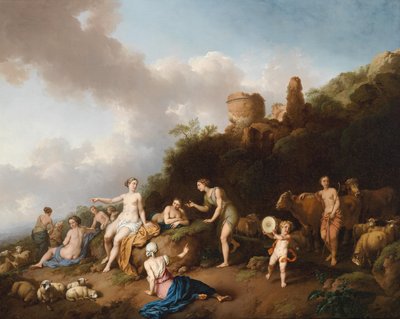 Diana og hennes nimfer av Christian Wilhelm Ernst Dietrich