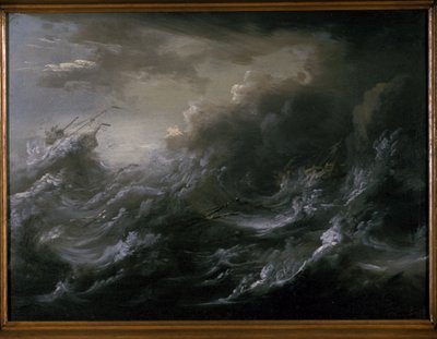 Sjøstorm og forlis av Christian Wilhelm Ernst Dietrich
