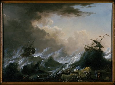 Sjøstorm og forlis av Christian Wilhelm Ernst Dietrich