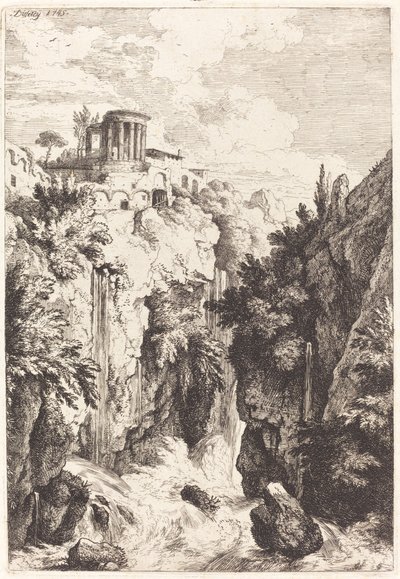 Sibyllens tempel, Tivoli av Christian Wilhelm Ernst Dietrich