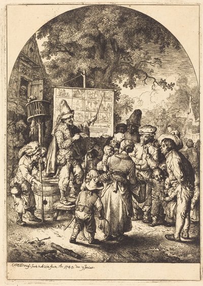 Sangeren på bygdemarkedet av Christian Wilhelm Ernst Dietrich