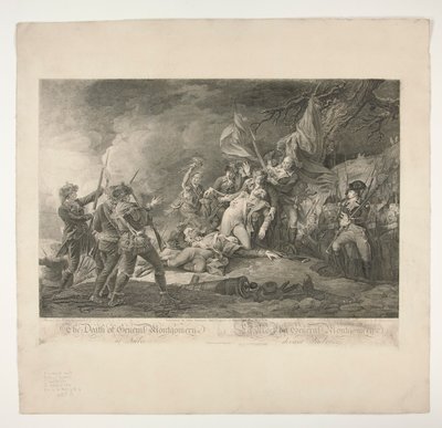 General Montgomerys død i Quebec av Christian Wilhelm Ketterlinus