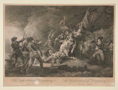 Døden til general Montgomery fra Quebec av Christian Wilhelm Ketterlinus