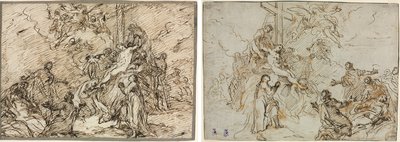 Deponeringen (recto) og (verso) av Christian Wink