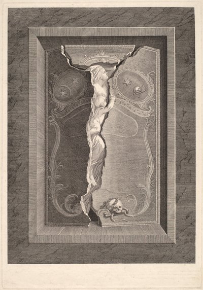 Graven til Madame Langhans av Christian von Mechel and Bartholomäus Hübner, after Johannes August Nahl, the Younger