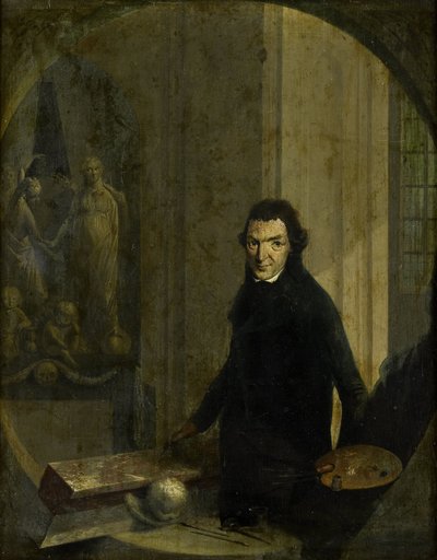 Selvportrett av Christoffel Frederik Franck
