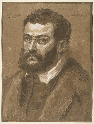 Byste av en skjeggete mann Doge Giovanni Cornaro, 1632-1636. av Christoffel Jegher