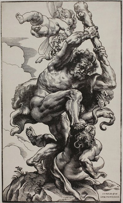 Hercules dreper misunnelse av Christoffel Jegher