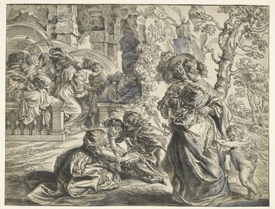 Love Garden (høyre blad) av Christoffel Jegher