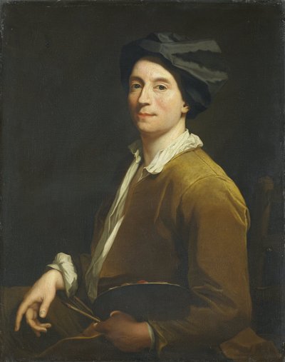 Portrett av en maler, sannsynligvis et selvportrett av Christoffel Lubienitzki