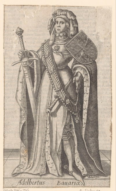 Portrett av Albrecht av Bayern, greve av Holland, Hainaut og Zeeland av Christoffel van Sichem (I)
